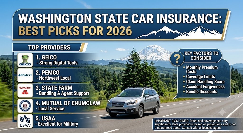 Best Car Insurance in Washington for 2026