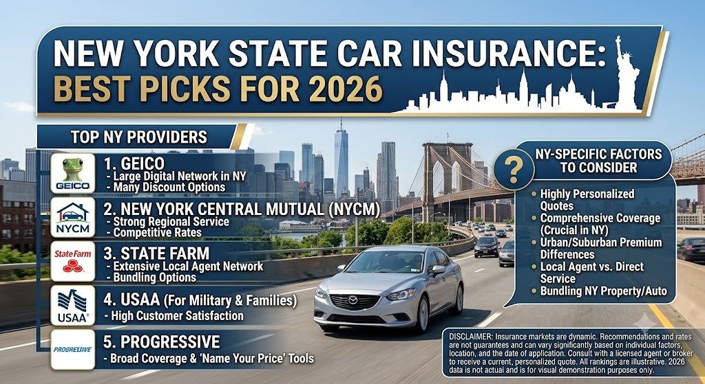 Best Car Insurance in NewYork for 2026
